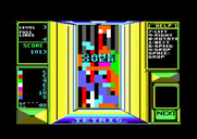 Tetris for Amstrad CPC - Game over.