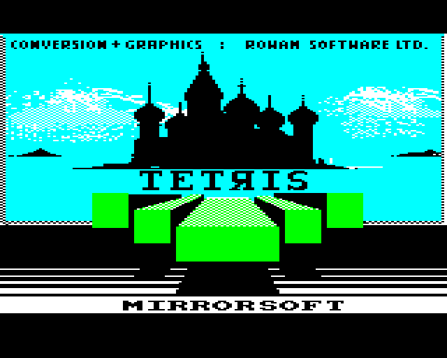 Tetris BBC Micro Screenshot: Title screen.