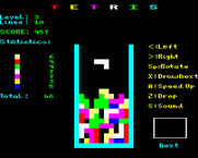 Tetris for BBC Micro - Where should this white piece go?