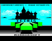 Tetris for BBC Micro - Title screen.