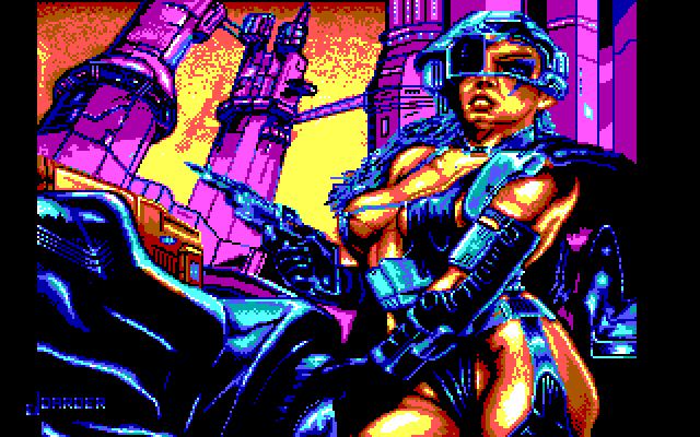 La Aventura Espacial IBM PC/Compatibles Screenshot: Title screen.