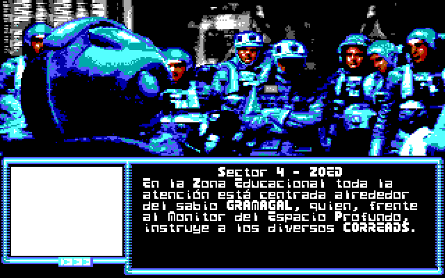 La Aventura Espacial IBM PC/Compatibles Screenshot: The game begins here in the 16-bit versions.