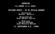 La Aventura Espacial for IBM PC/Compatibles - Credits screen.