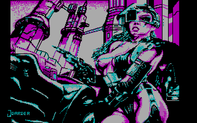 La Aventura Espacial IBM PC/Compatibles Screenshot: Title screen.