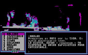 La Aventura Espacial for IBM PC/Compatibles - Listenting to a conversation in the recreation area.