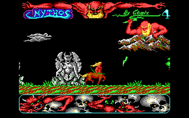 Mithos IBM PC/Compatibles Screenshot: Lightning bolt attack!
