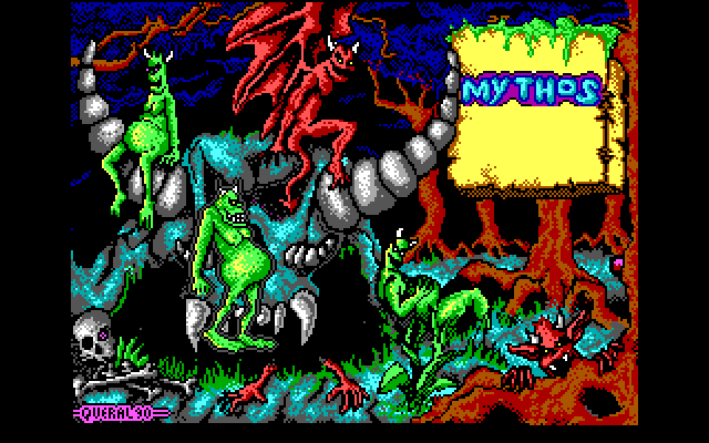 Mithos IBM PC/Compatibles Screenshot: Title screen.