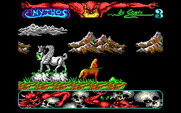 Mithos for IBM PC/Compatibles - From here I'll need to jump onto a moving platform.