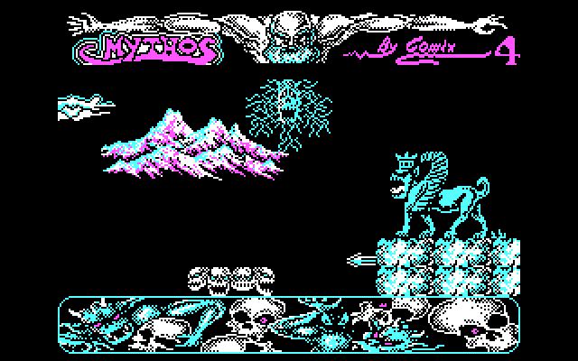 Mithos IBM PC/Compatibles Screenshot: Lost a life trying to get past this obstacle...