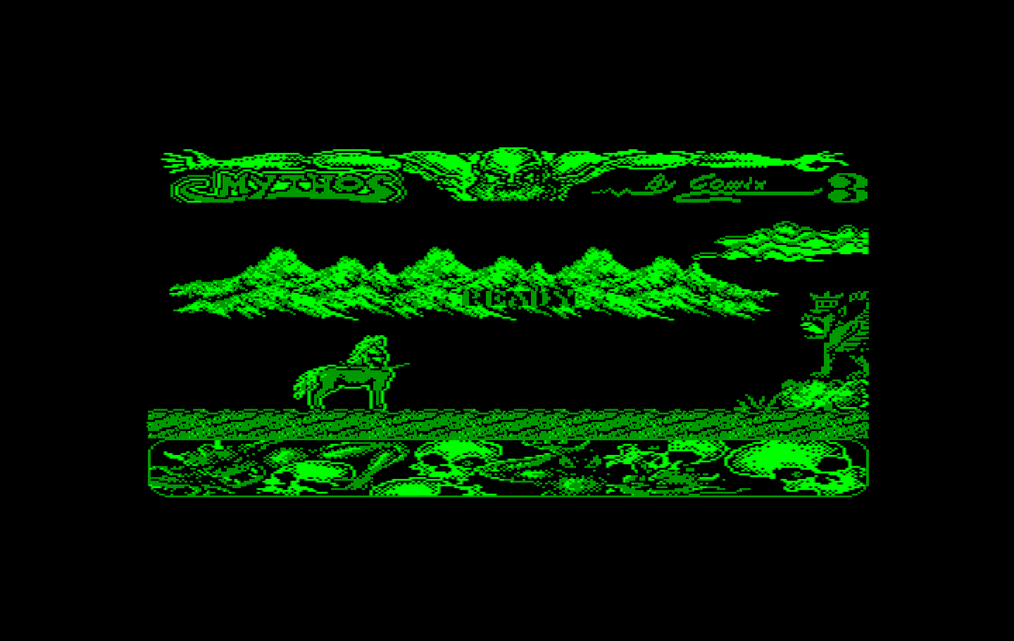 Mithos IBM PC/Compatibles Screenshot: Game start...ready?