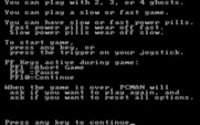 PC Man for IBM PC/Compatibles - Game instructions, part 2.