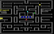 PC Man for IBM PC/Compatibles - Eat the musical note for bonus points.