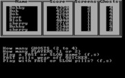 PC Man for IBM PC/Compatibles - You can choose some game options before starting.