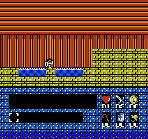Romancia: Dragon Slayer Jr. NES / Famicom Screenshot: What are these two pools of water?