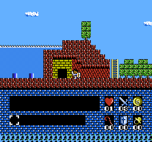 Romancia: Dragon Slayer Jr. NES / Famicom Screenshot: Another door...
