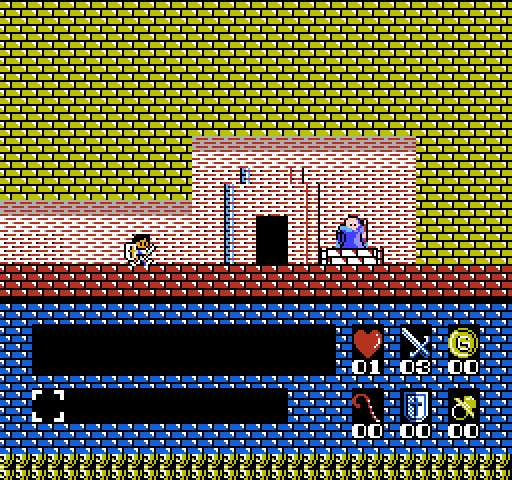 Romancia: Dragon Slayer Jr. NES / Famicom Screenshot: I wonder if this guy can provide any useful information...