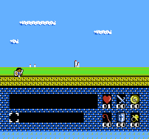 Romancia: Dragon Slayer Jr. NES / Famicom Screenshot: Game start.
