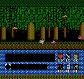 Romancia: Dragon Slayer Jr. for NES / Famicom - Entering the forest where dangerous creatures attack!