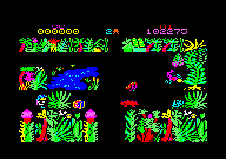Sabre Wulf Amstrad CPC Screenshot: I hit a dead end!