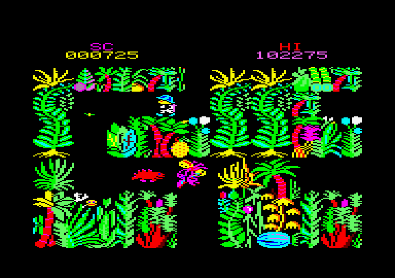 Sabre Wulf Amstrad CPC Screenshot: On to the next screen...