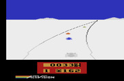 Enduro for Atari 2600 - Driving through snow.