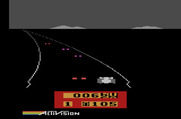 Enduro for Atari 2600 - The only thing I can see are my opponents tail lights.