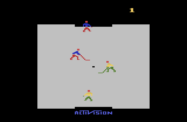 Ice Hockey Atari 2600 Screenshot: Starting screen.