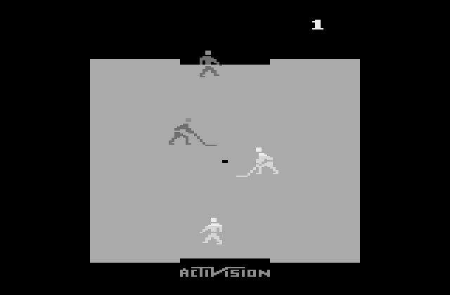 Ice Hockey Atari 2600 Screenshot: Starting screen.