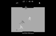 Ice Hockey for Atari 2600 - Computer goalie heads out to grab the puck...