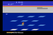 Frostbite for Atari 2600 - Jump on the ice blocks to build your igloo.