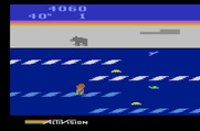 Frostbite for Atari 2600 - A bear begins patrolling the top of the screen, be sure to avoid it!