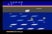 Frostbite for Atari 2600 - As the game progresses, you'll need more and more ice to complete an igloo.