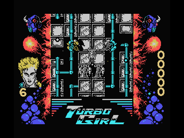 Turbo Girl MSX Screenshot: Game start.