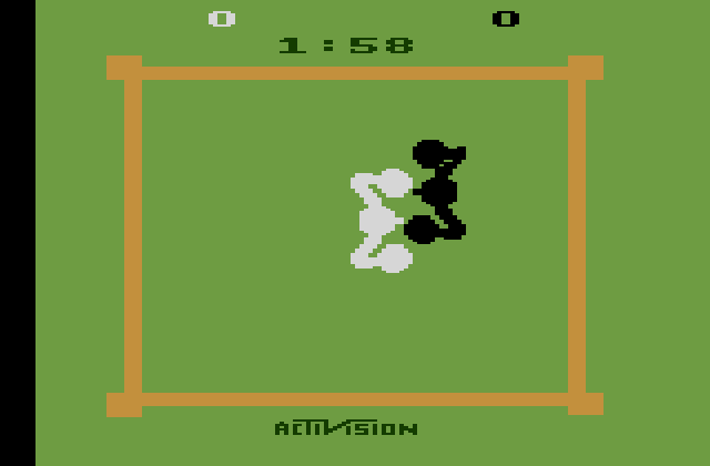 Boxing Atari 2600 Screenshot: The fight begins!