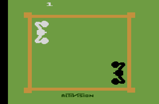 Boxing Atari 2600 Screenshot: Starting screen.