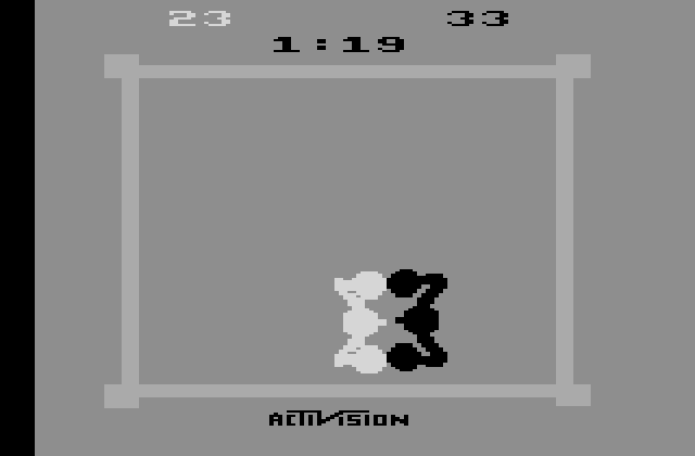 Boxing Atari 2600 Screenshot: The fight continues...