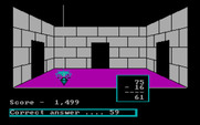 Adventures in Math for IBM PC/Compatibles - Answer wrong and a spider steals the treasure.