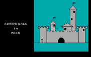 Adventures in Math for IBM PC/Compatibles - Title screen.