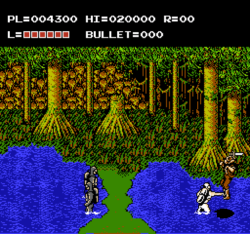 Adventures of Bayou Billy, The NES / Famicom Screenshot: Danger in the swamp...