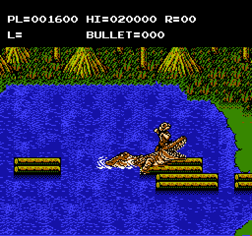 Adventures of Bayou Billy, The NES / Famicom Screenshot: Crocodile attack!