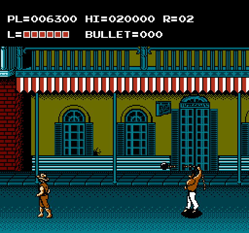 Adventures of Bayou Billy, The NES / Famicom Screenshot: Another tough opponent...