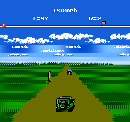 Adventures of Bayou Billy, The NES / Famicom Screenshot: Time for a driving mission...