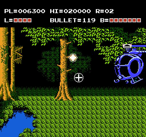 Adventures of Bayou Billy, The NES / Famicom Screenshot: The battle continues...this thing is tough!
