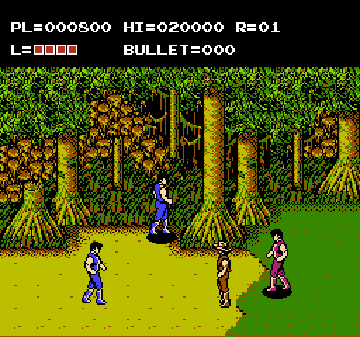 Adventures of Bayou Billy, The NES / Famicom Screenshot: Outnumbered again!