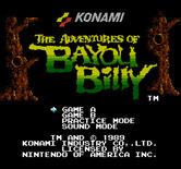 Adventures of Bayou Billy, The for NES / Famicom - Title screen.