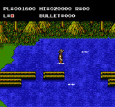 Adventures of Bayou Billy, The for NES / Famicom - What's that swimming in the water? This could be dangerous!