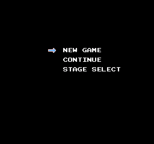 Mappy-Land NES / Famicom Screenshot: Start a new game, or continue?