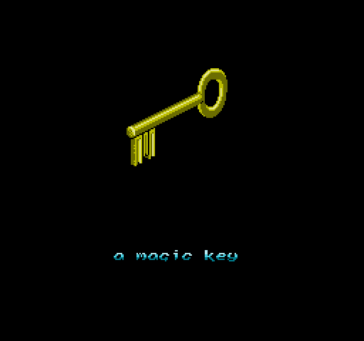 Solstice: The Quest for the Staff of Demnos NES / Famicom Screenshot: Key acquired!