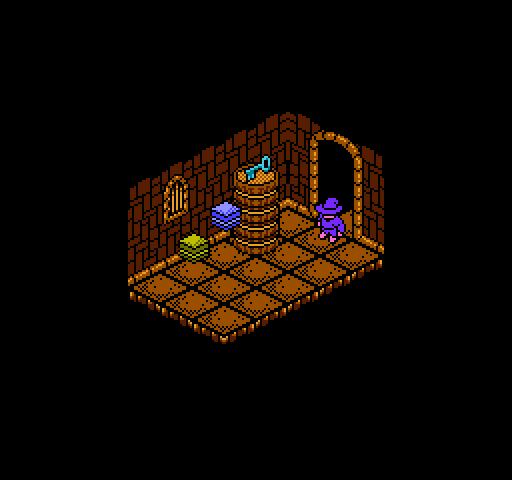 Solstice: The Quest for the Staff of Demnos NES / Famicom Screenshot: I found a key!