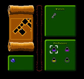 Solstice: The Quest for the Staff of Demnos for NES / Famicom - Inventory screen.